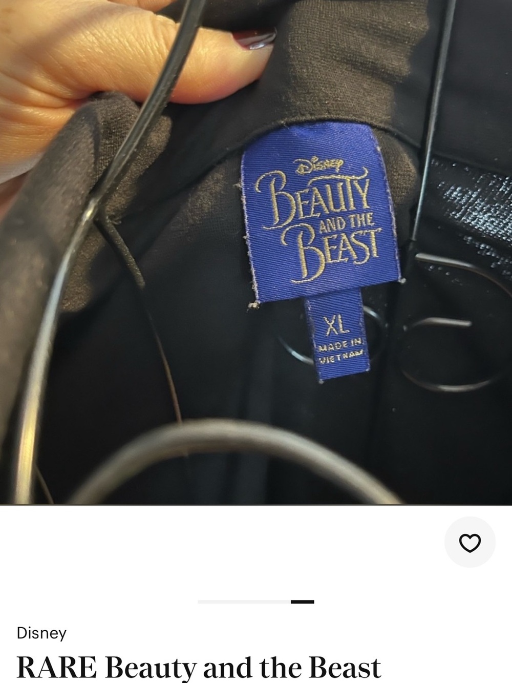 RARE Beauty and the Beast Designer Collection Moto Jacket by Colleen Atwood XL